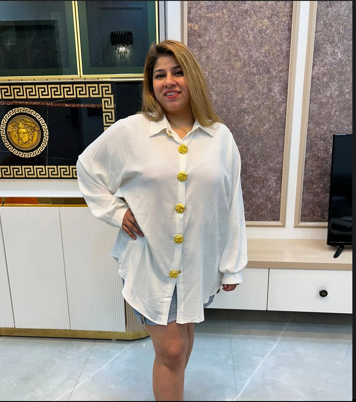 Golden Button Shirt